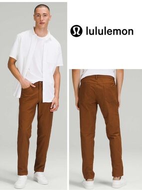 Lululemon ABC Pant Slim Utilitech in Copper Brown
